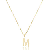 Colar Inicial Letra - Banhado a Ouro 18k