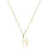Colar Inicial Letra - Banhado a Ouro 18k