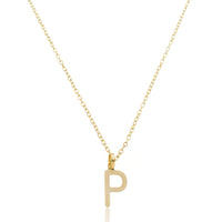 Colar Inicial Letra - Banhado a Ouro 18k