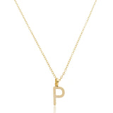 Colar Inicial Letra - Banhado a Ouro 18k