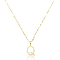 Colar Inicial Letra - Banhado a Ouro 18k
