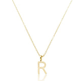 Colar Inicial Letra - Banhado a Ouro 18k