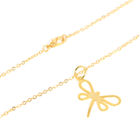 Colar Libélula Vazado | Banhado a Ouro 18k