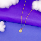 Colar com Pingente de Coração Banhado a Ouro 18k