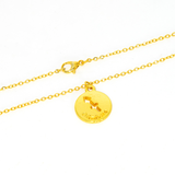 Colar de Signos Medalhas Banhado a Ouro 18K