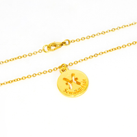 Colar de Signos Medalhas Banhado a Ouro 18K