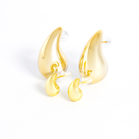 [PRESENTE] Brinco Hailey Gota P - Banhado a Ouro 18k
