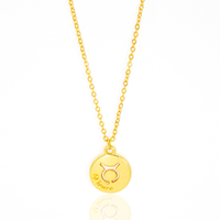 Colar de Signos Medalhas Banhado a Ouro 18K