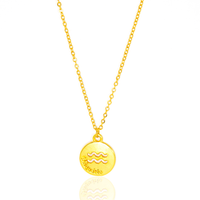 Colar de Signos Medalhas Banhado a Ouro 18K