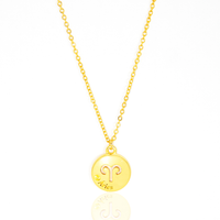 Colar de Signos Medalhas Banhado a Ouro 18K