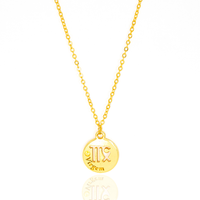 Colar de Signos Medalhas Banhado a Ouro 18K
