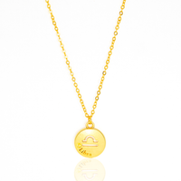 Colar de Signos Medalhas Banhado a Ouro 18K