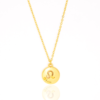 Colar de Signos Medalhas Banhado a Ouro 18K