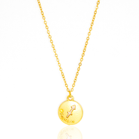 Colar de Signos Medalhas Banhado a Ouro 18K