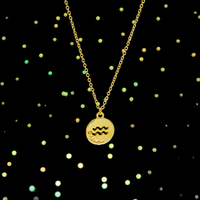 Colar de Signos Medalhas Banhado a Ouro 18K