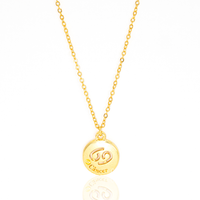Colar de Signos Medalhas Banhado a Ouro 18K