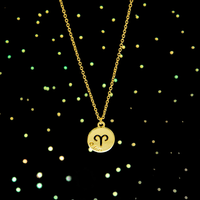 Colar de Signos Medalhas Banhado a Ouro 18K