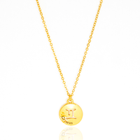 Colar de Signos Medalhas Banhado a Ouro 18K