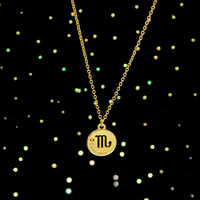 Colar de Signos Medalhas Banhado a Ouro 18K