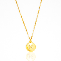 Colar de Signos Medalhas Banhado a Ouro 18K