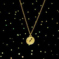 Colar de Signos Medalhas Banhado a Ouro 18K