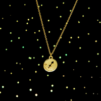 Colar de Signos Medalhas Banhado a Ouro 18K