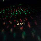 Brinco Ponto de Luz Formato de Pingo Banhado