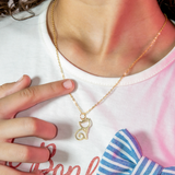 Colar Gatinho Vazado Folheado em Ouro 18K