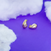 [PRESENTE] Brinco Hailey Gota P - Banhado a Ouro 18k