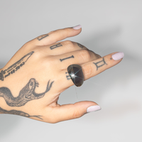 Anel Minimalista Forma Oval Banhado em Prata