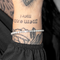 Pulseria Rivieira Banhado em Prata