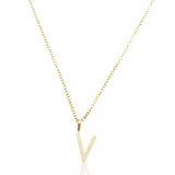 Colar Inicial Letra - Banhado a Ouro 18k