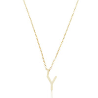 Colar Mini Letra Personalizado Banhado à Ouro 18k